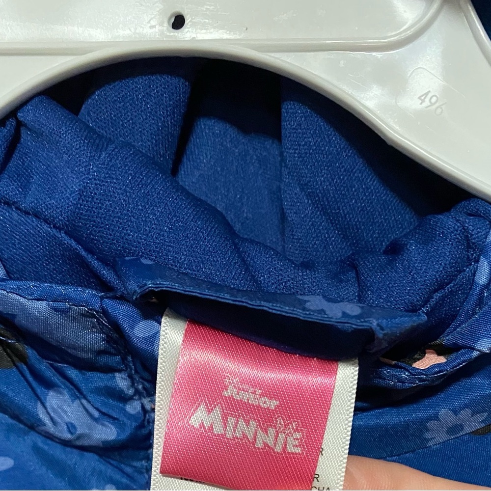 New Disney Junior Minnie Mouse Full-Zip Hooded Jacket | Ears & Bow | 2T–4T - Picture 7 of 7